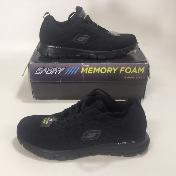 skechers knit memory foam